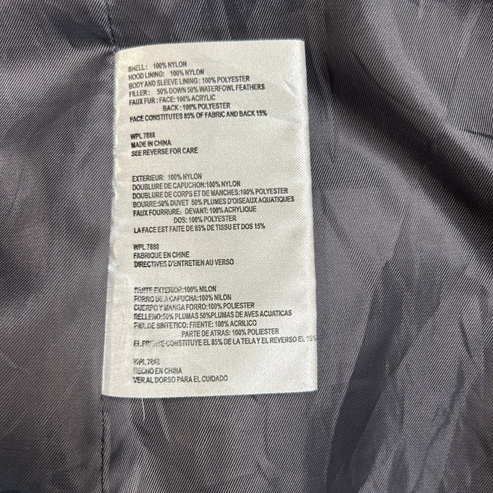 Michael Kors long puffer coat women’s S. Dark grey. New zipper - Picture 6 of 7